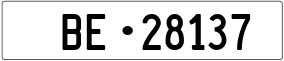 Trailer License Plate